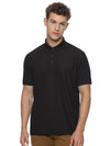Monte Carlo Men's Dry Fit Black Polo T-Shirt | Premium Performance Half Sleeve Polo