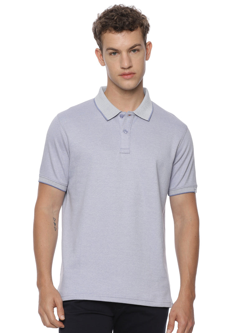 Monte Carlo MC Jaggard Sky Blue Polo T-Shirt for Men | Cotton Regular Fit Polo