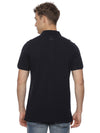 Monte Carlo Men's Navy Blue Plain Polo T-Shirt | Premium Half Sleeve Cotton Polo