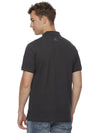 Monte Carlo Men's Charcoal Melange Plain Polo T-Shirt | Premium Half Sleeve Cotton Polo