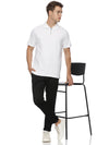 Monte Carlo Men's White Zipper Polo T-Shirt | Premium Half Sleeve Zip Neck Polo