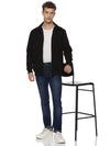 Monte Carlo Men's Black Fleece Jacket | Full Zip High Neck Winter Jacket