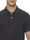 Monte Carlo Men's Charcoal Melange Plain Polo T-Shirt | Premium Half Sleeve Cotton Polo