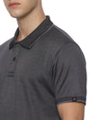 Monte Carlo MC Jaggard Charcoal Grey Polo T-Shirt for Men | Cotton Regular Fit Polo
