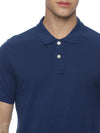 Monte Carlo Men's Steel Blue Plain Polo T-Shirt | Premium Half Sleeve Cotton Polo
