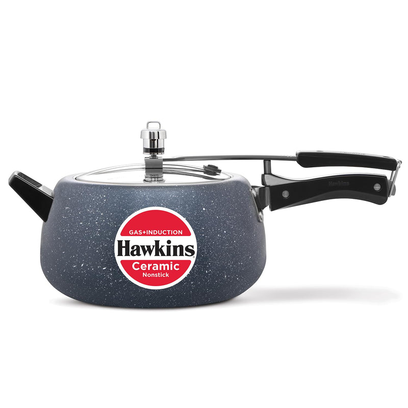 Hawkins 5 Litre Ceramic Nonstick Pressure Cooker – Healthy Cooking | Premium Corporate Kitchen Gift