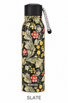 Borosil Aquasoul 600 ML Vacuum Insulated Stainless Steel Water Bottle – Flora, Black, Slate, Vibrant & Tropical