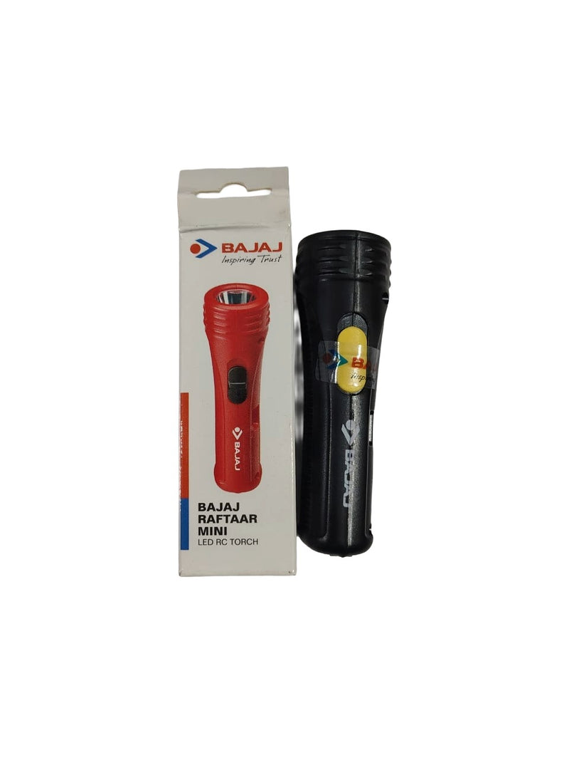 Bajaj Raftaar Mini LED Rechargeable Torch Light | Portable Emergency Flashlight for Home, Office & Travel