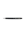 Black Steel Twist Ballpoint Pen with Silver Clip