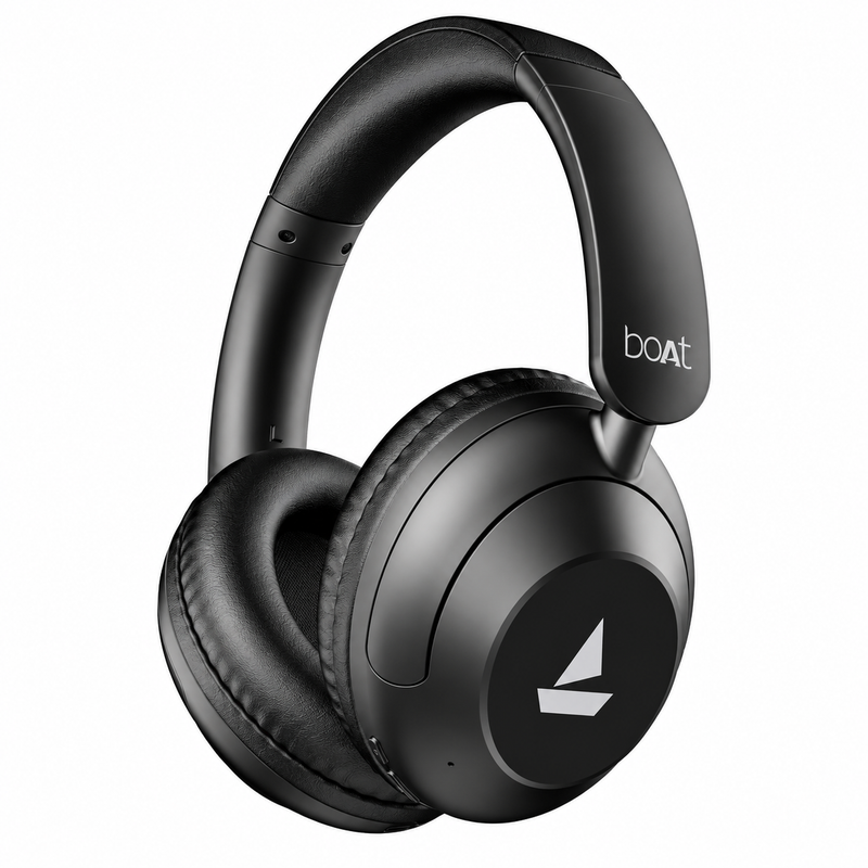 boAt Rockerz 650 Pro Iris Black Wireless Over-Ear Headphones with Dolby Audio, 80 Hours Playback, BEAST Mode and ENx Technology