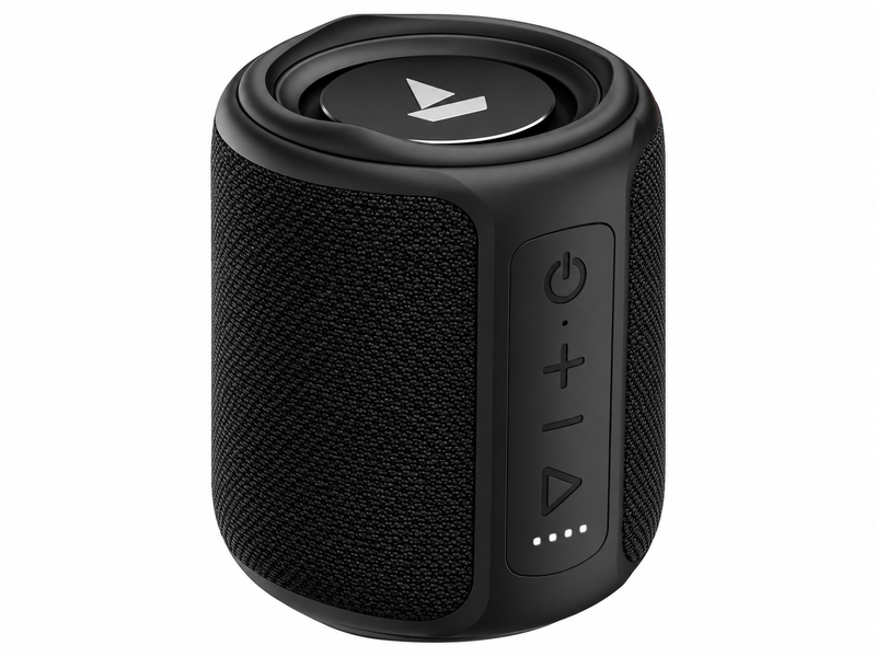 boAt Stone 358 Bluetooth Speaker – Black, 10W RMS Stereo Sound, Type-C Charging, IPX7 Water Resistant, Portable Wireless Speaker