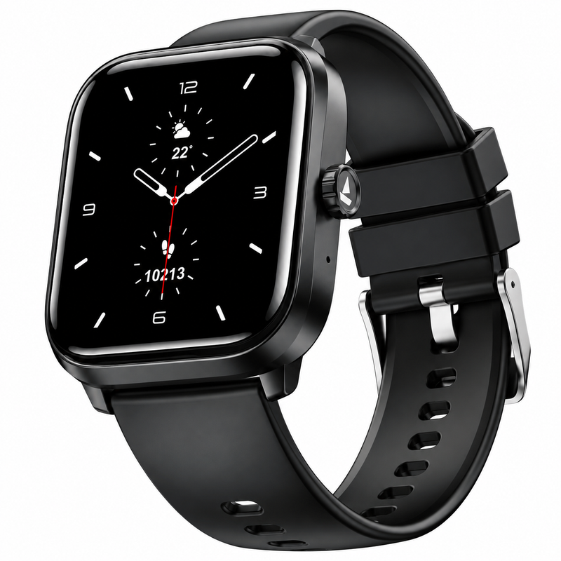 boAt Wave Astra 4 Active Black Smartwatch with 1.83" HD Display, Bluetooth Calling, IP68 Water Resistance, Fitness Tracking, Heart Rate Monitor and Long Battery Life