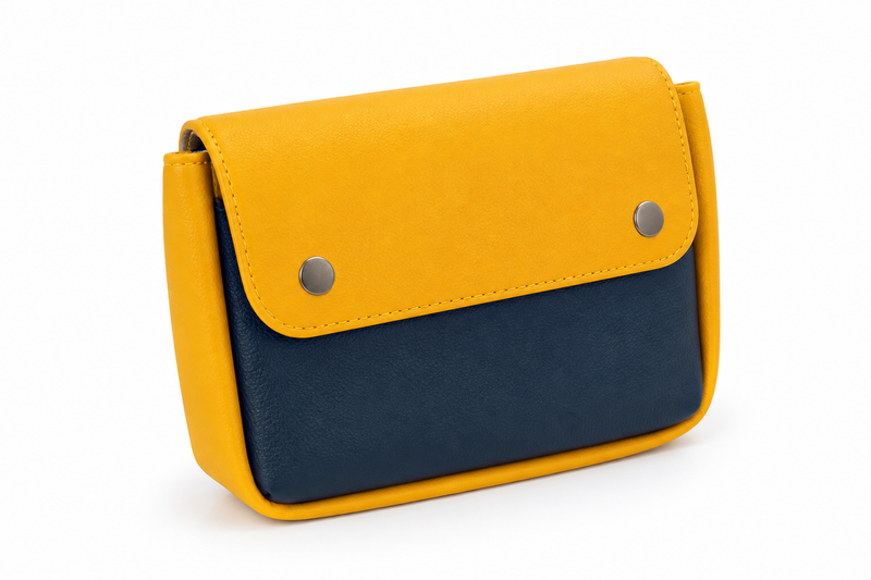 OBLIQUE DUO POUCH Compact Charger & Utility Organizer | Faux Leather