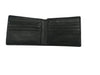 French Connection Genuine Leather Men's Bifold Wallet | Black RFID Wallet with Multiple Card Slots