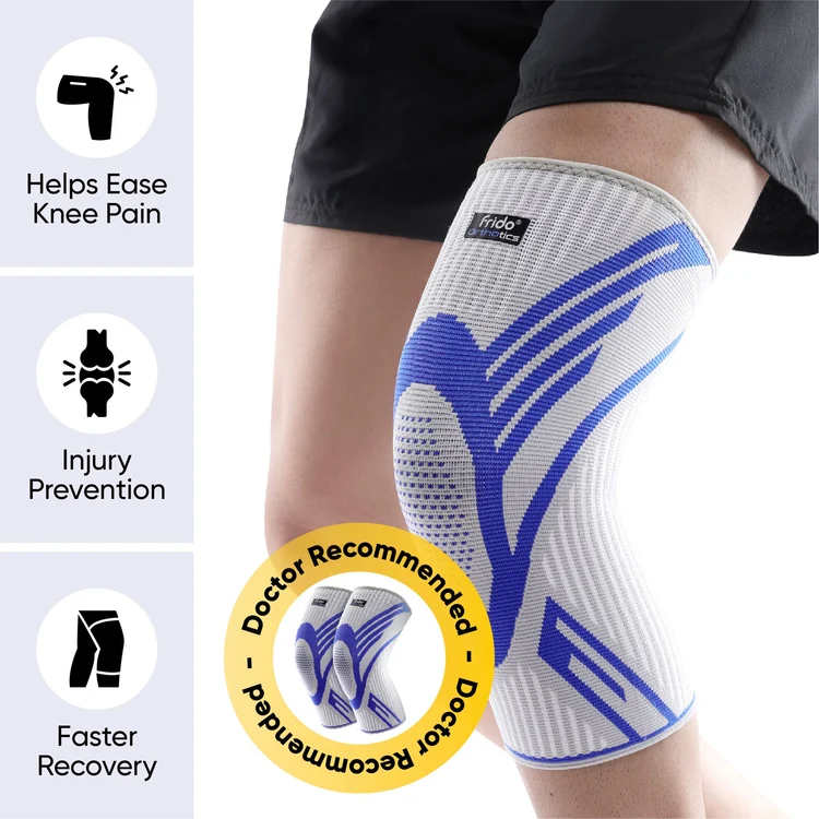 Frido Active Knee Cap Support – Compression Knee Sleeve for Sports & Daily Comfort