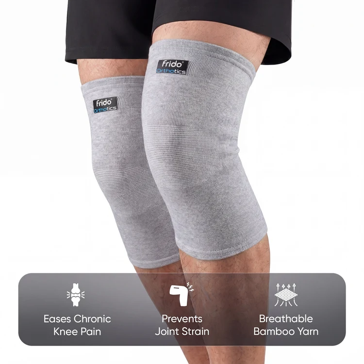 Frido Orthotics Bamboo Knee Cap – Breathable Knee Support Sleeve