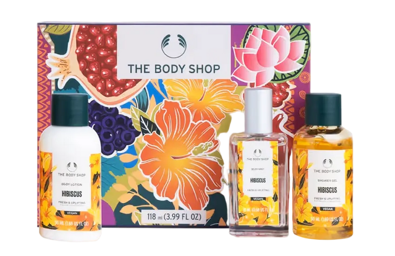 The Body Shop Hibiscus Mini Gift Set – Shower Gel, Body Lotion & Body Mist