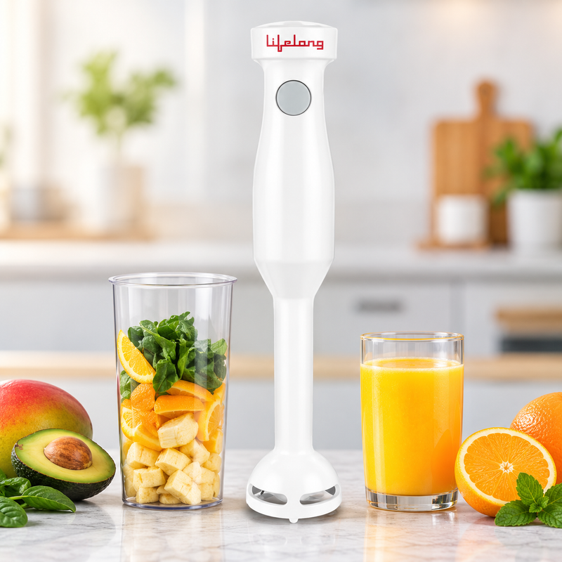 Lifelong Hand Blender | Powerful Electric Immersion Blender for Smoothies, Shakes, Soups & Baby Food