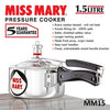 Miss Mary 1.5 Litre Pressure Cooker – Compact Everyday Cookware | Corporate Gifting Essential