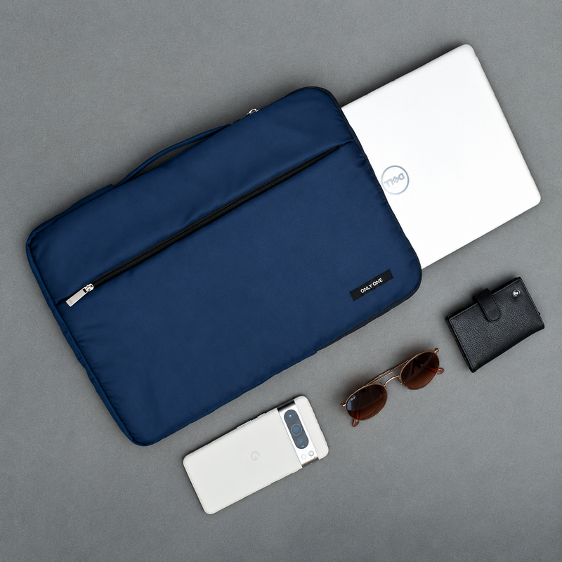 MARS 15.6 Inch Laptop Sleeve Bag – Padded Protective Laptop Case with Front Pocket, Soft Velvet Lining & Handle