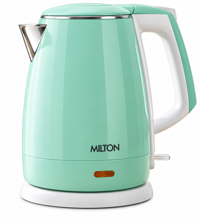 Milton RIGA Electric Kettle 1.5 Litre 1500W SS 304 Stainless Steel Double Wall