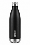 Borosil New Bolt Vacuum Insulated Stainless Steel Bottle – Black & Blue, 500 ML & 1 L