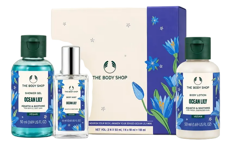Fresh & Aquatic Ocean Lily Mini Gift Set – Shower Gel, Body Lotion & Body Mist