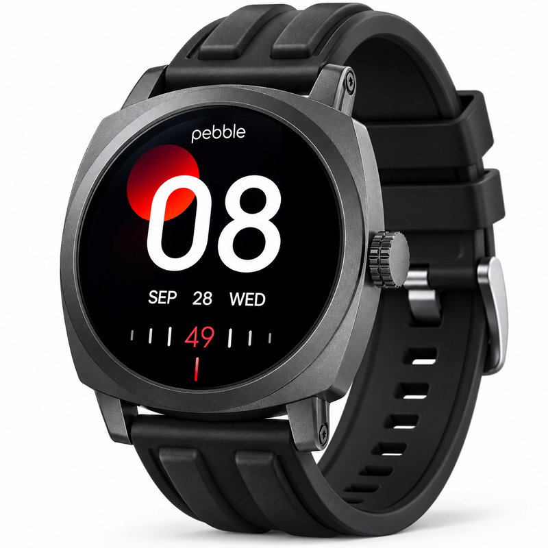Pebble Endure 2 Rugged Smartwatch 1.43" AMOLED | Always-On Display, Bluetooth Calling, Heart Rate & SpO2 Monitoring