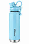 Borosil Sportsip 710 ML Vacuum Insulated Stainless Steel Water Bottle – Light Blue, Slate Grey & Black