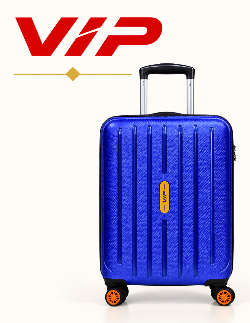 VIP Harrier Strolly 55 360° Hard Shell Trolley Suitcase – Blue