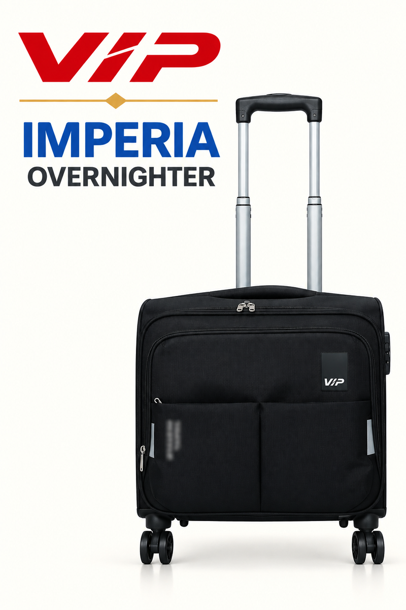 VIP Imperia Overnighter Rolling Travel Bag – Black
