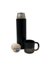 Stainless Steel Thermos Flask with Detachable Cup Lid & Tea Strainer | Travel Bottle | 500ml