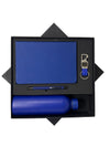 Blue Corporate Gift Set – Diary, Pen, Flask & Keychain | Premium Gift Box