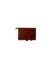 Premium Brown Leatherette Executive Diary Organizer with Geometric Design & Strap Closure