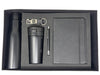 All-Black Executive Gift Set – Flask, Tumbler, Diary, Pen & Keychain | Corporate Gift Box