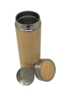 Bamboo Insulated Water Bottle with Stainless Steel Lid | Double Wall Vacuum Flask | 500ml