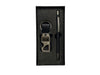 Gunmetal Pen & Keychain Gift Set | Sleek 2-Piece Corporate Gift Box
