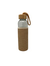 Glass Water Bottle with Bamboo Lid & Jute Sleeve | Eco-Friendly Reusable Bottle | 500ml