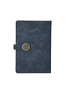 Premium Blue Leatherette Executive Diary Organizer with Metal Button Closure