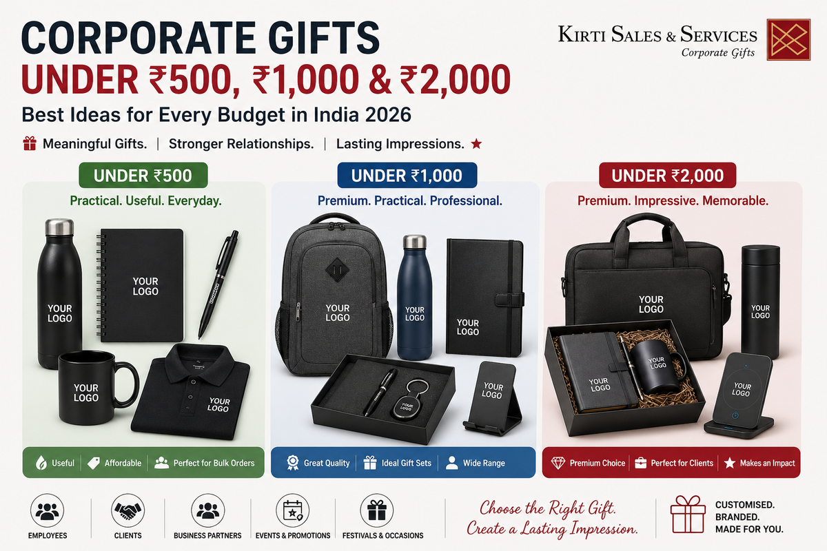 Corporate Gifts Under ₹500, ₹1,000 & ₹2,000: Best Ideas for Every Budget in India 2026