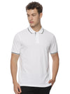 Monte Carlo Men's White Tipping Polo T-Shirt | Premium Half Sleeve Cotton Polo with Contrast Collar