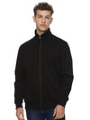 Monte Carlo Men's Black Fleece Jacket | Full Zip High Neck Winter Jacket