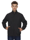 Monte Carlo Men's Black Lightweight Full Zip Jacket | Windcheater Casual Jacket