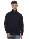 Monte Carlo Men's Navy Blue Fleece Jacket | Full Zip High Neck Winter Jacket