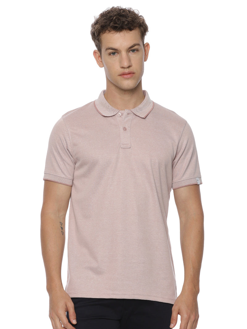 Monte Carlo MC Jaggard Light Brown Polo T-Shirt for Men | Cotton Regular Fit Polo