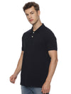 Monte Carlo Men's Navy Blue Plain Polo T-Shirt | Premium Half Sleeve Cotton Polo