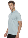 Monte Carlo MC Jaggard Green Melange Polo T-Shirt for Men | Cotton Regular Fit Polo