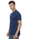 Monte Carlo Men's Steel Blue Plain Polo T-Shirt | Premium Half Sleeve Cotton Polo