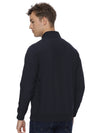 Monte Carlo Men's Bonded Navy Blue Fleece Jacket | Full Zip High Neck Winter Jacket