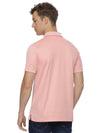 Monte Carlo MC Jaggard Peach Pink Polo T-Shirt for Men | Cotton Regular Fit Polo